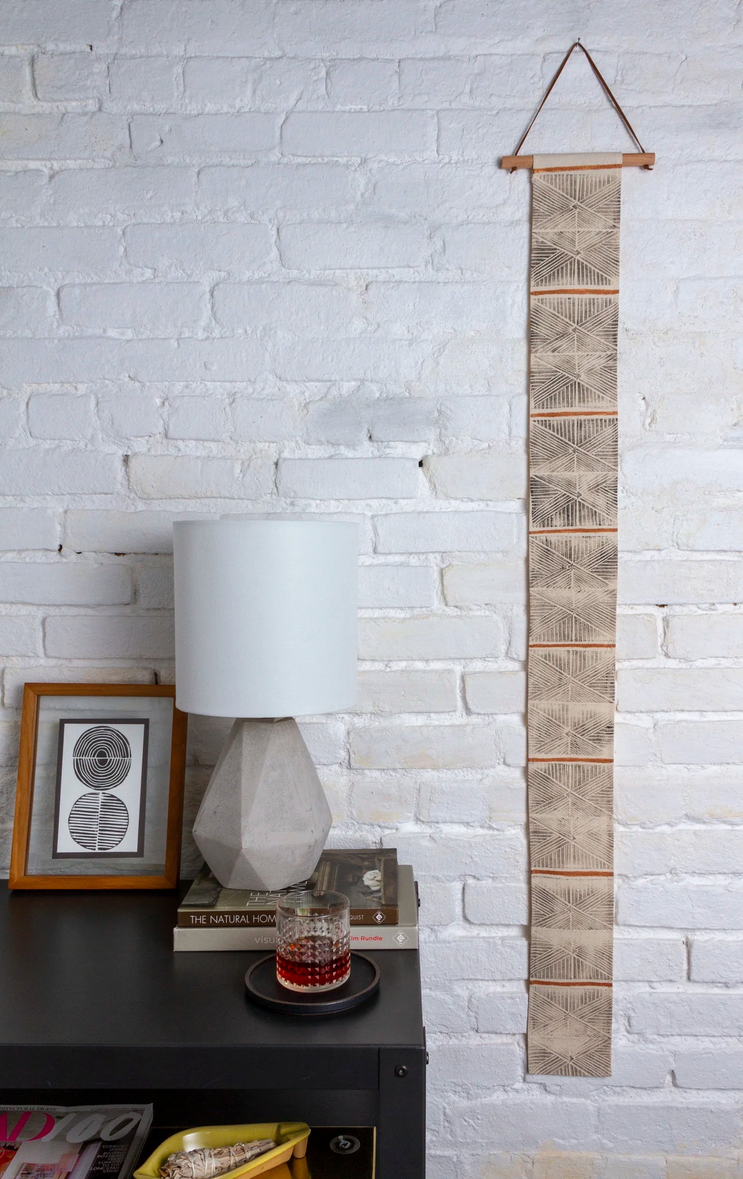 Nazca Lines Linen Wall Hanging