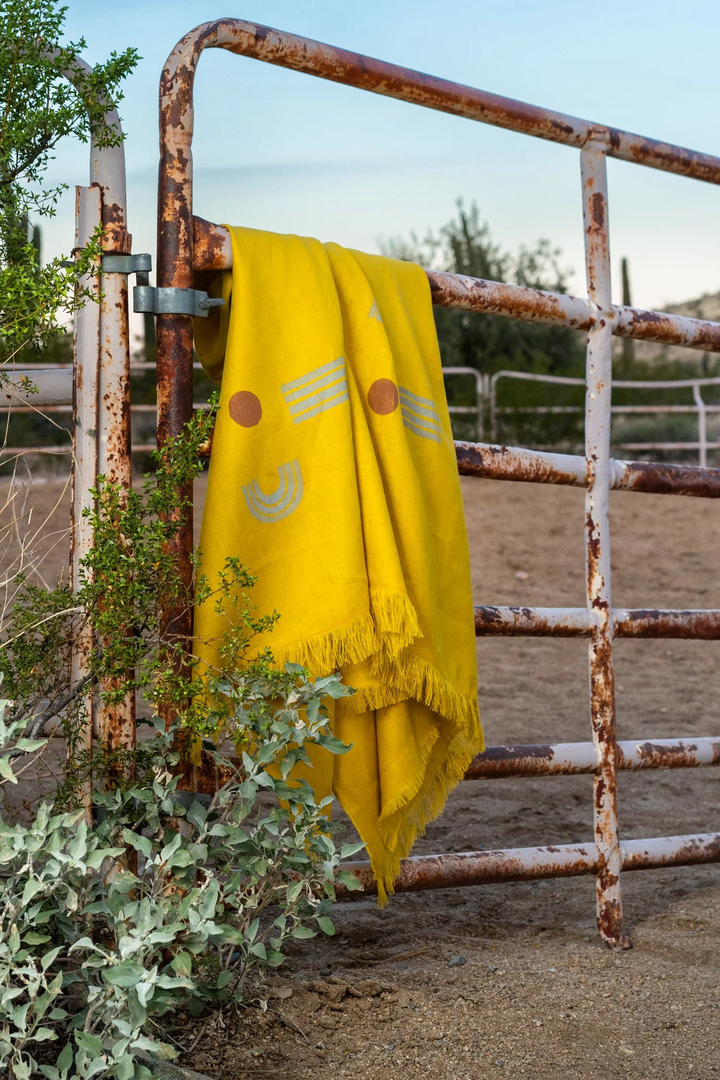 Horizon Linen Throw Blanket