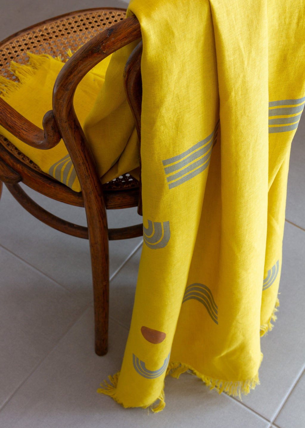 Horizon Linen Throw Blanket